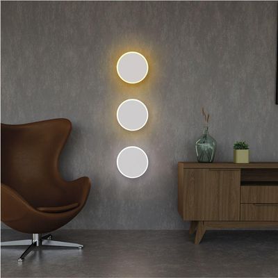 Arandela Moderno Led Taschibra Optic Circle 3 Em 1 Bivolt Branco