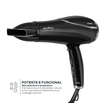 Secador De Cabelos Britânia 2100W BSC2150 Bivolt