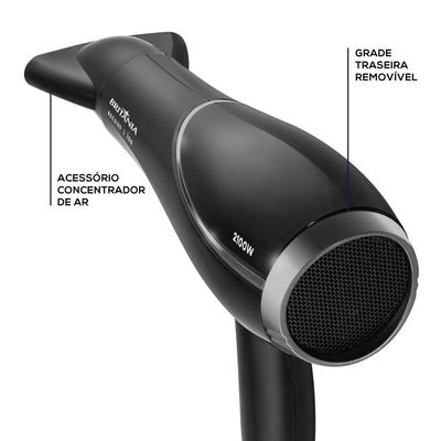 Secador De Cabelos Britânia 2100W BSC2150 Bivolt