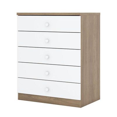 Cômoda Infantil Bala De Menta Rústico Branco – Henn