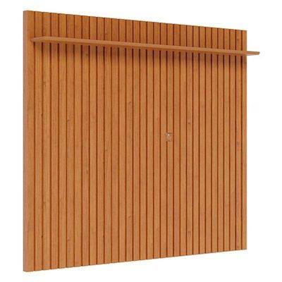 Rack Bancada Classic 2 Gavetas Com Painel Para Tv Suspenso Ripado Loft 1.8 Off White Nature - Imcal