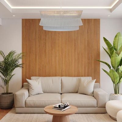 Lustre Pendente Blumenau Gaia Macramê 60cm E27 Bivolt Branco Com Bege