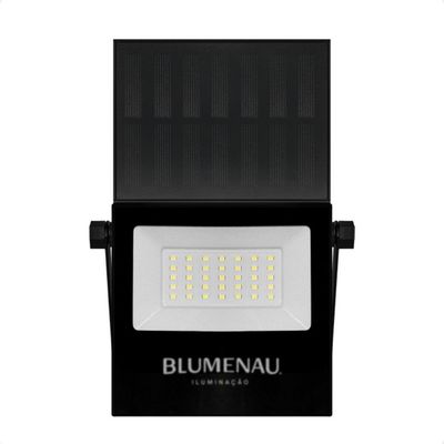 Refletor Solar Led Play 50w Ip65 6500k Preto C/ Controle Remoto