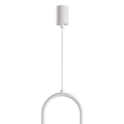 Lustre Pendente Blumenau Macadâmia Duplo G9 Bivolt Branco