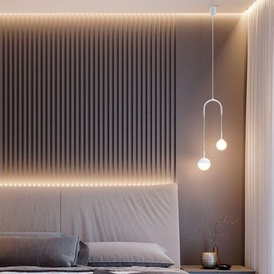 Lustre Pendente Blumenau Macadâmia Duplo G9 Bivolt Branco