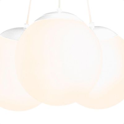 Lustre Pendente Blumenau Globb E27 Bivolt Leitosa