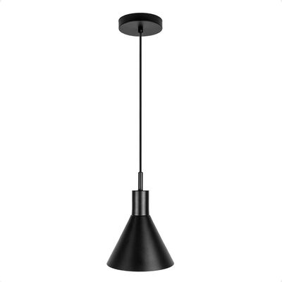 Lustre Pendente Blumenau Toni Minimalista E27 Bivolt Preto