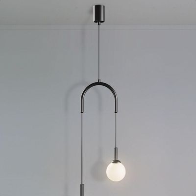 Lustre Pendente Blumenau Macadâmia Duplo G9 Bivolt Preto