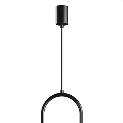 Lustre Pendente Blumenau Macadâmia Duplo G9 Bivolt Preto