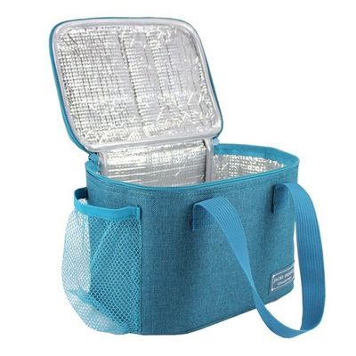 Kit Bolsa Térmica E Pote Marmita De 2 Andares 1600ml - Jacki Design Azul