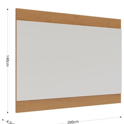 Painel Para Tv Suspenso Nilo Off White Matte Freijó – Colibri