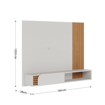 Home Suspenso Jurerê 1.6 Off White Matte Freijo Com Aparador Riviera Freijó – Colibri