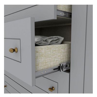 Guarda Roupa Casal Nova York 6 Portas Cinza – Henn