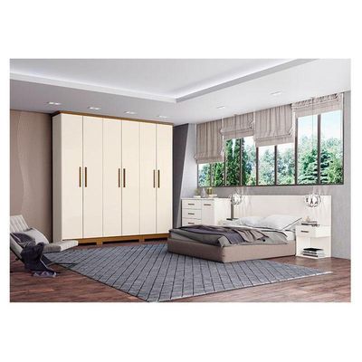 Guarda Roupa Casal Lima Off White Nature - Henn