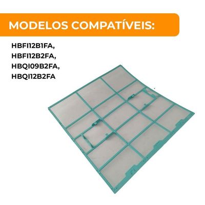 Filtro De Ar Evaporadora 9 E 12.000 Btus Inverter Care Hbfi E Hbqi - Elgin único