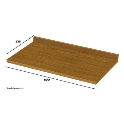 Balcão Forno De Embutir Nova York Branco Com Tampo Nature – Henn