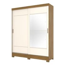Guarda Roupa Casal B74 Nature Off White – Briz Móveis