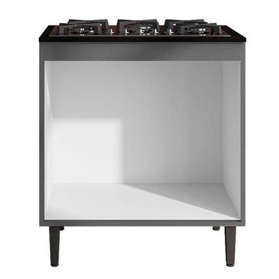 Balcão Cooktop Ambiente Andréia Cinza Fosco - Ajl