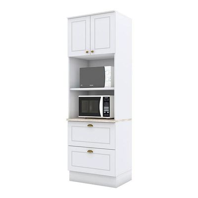 Torre Quente 2 Fornos Americana Branco Com Tampo Calcare – Henn
