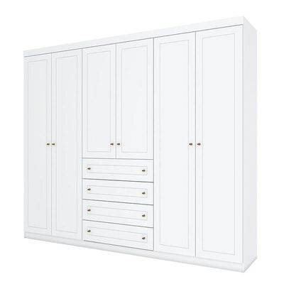 Guarda Roupa Casal Nova York 6 Portas Branco Hp – Henn