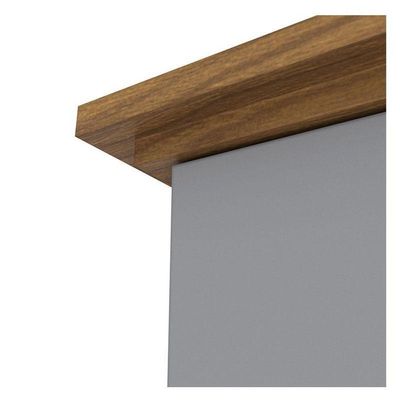 Guarda Roupa Casal Andréas 6 Portas Cinza Nature - Henn