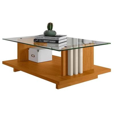 Estante Home Theater Suspenso Com Mesa De Centro Frizz Supreme Cinamomo Off White – Madetec