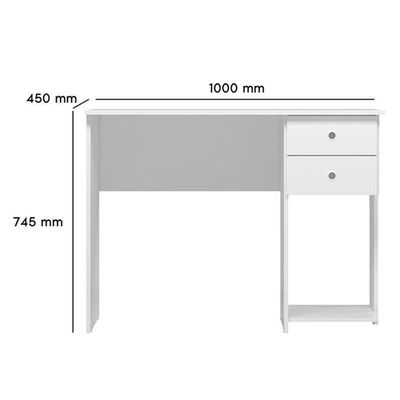 Mesa Escrivaninha 4115 Branco Brilho – Qmovi