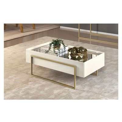 Mesa De Centro Pilar Off White – Dj Móveis