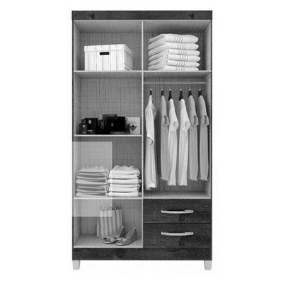 Cômoda Gaveteiro E Guarda Roupa 4 Portas Baby Kids Branco Flex – Incorplac