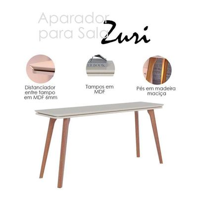 Aparador Para Sala Ambiente Zuri Off White - Imcal