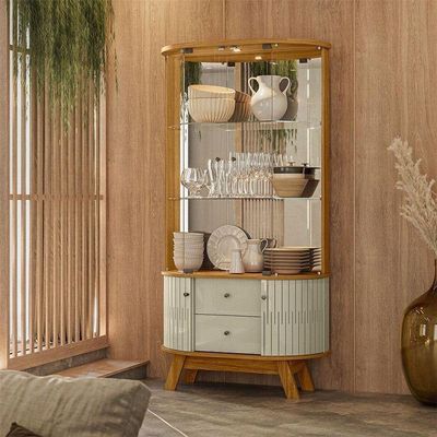 Aparador Para Sala Buffet Monza E Cristaleira Moss Cumaru Opala – Madetec