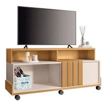 Rack Bancada Graci 1.3 Com Aparador Infinity Cinamomo Off White – Hb Móveis