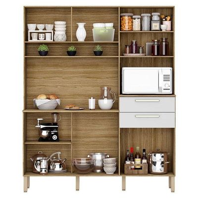 Cozinha Montesa 6 Portas E 2 Gavetas Freijó Supremo - Kits Paraná