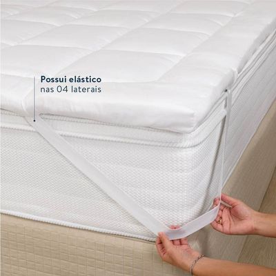 Pillow Top King Toque De Pluma 200 Fios - 1 Peça