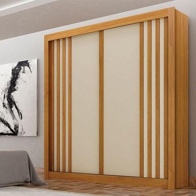 Guarda Roupa Solteiro 2 Portas Milano Cinamomo Off White – Leifer Móveis