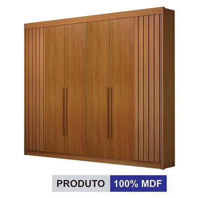 Guarda Roupa Casal 6 Portas São Carlos Cinamomo – Leifer Móveis