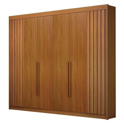 Guarda Roupa Casal 6 Portas São Carlos Cinamomo – Leifer Móveis