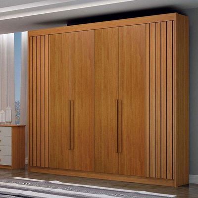 Guarda Roupa Casal 6 Portas São Carlos Cinamomo – Leifer Móveis
