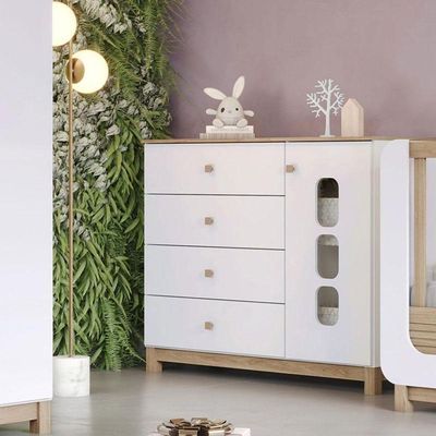 Cômoda Infantil Aconchego Branco Jequitibá Hp – Henn