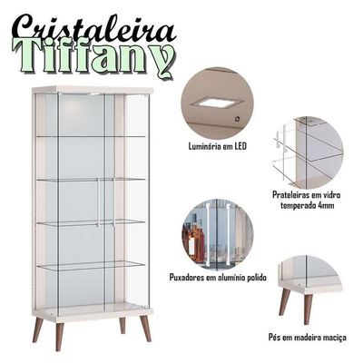 Cristaleira Tifanny Off White - Imcal