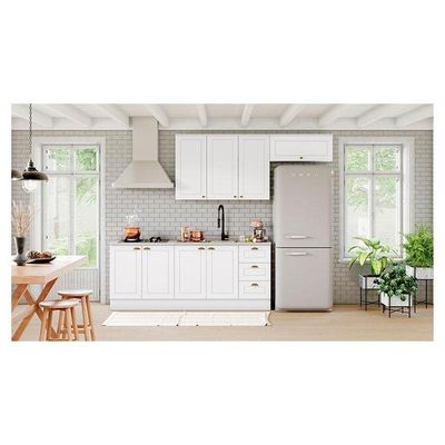 Cozinha Modulada Nova York 5 Peças Branco Hp Com Tampo Cooktop Calcare – Henn