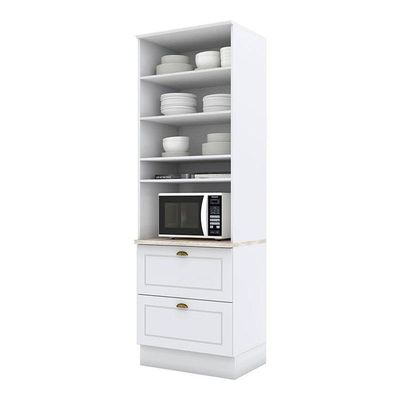 Torre Quente 1 Forno Americana Branco Com Tampo Calcare – Henn