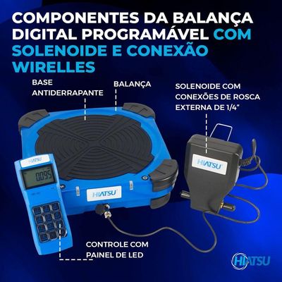 Balança Digital Profissional 100kg Com Solenoide E Wireless
