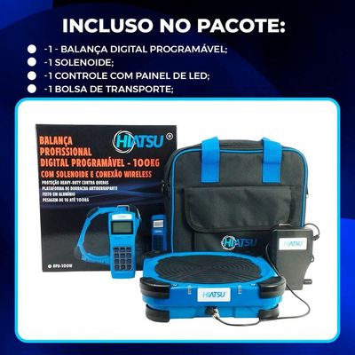 Balança Digital Profissional 100kg Com Solenoide E Wireless