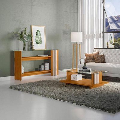 Aparador E Mesa De Centro Frizz Cinamomo Off White - Madetec