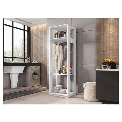 Guarda Roupa Modulado Titan Com Prateleiras Branco - Móveis Leão