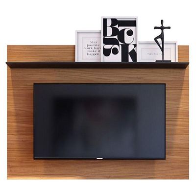 Rack Bancada Ambiente Yara E Painel Para Tv Maia Noce Milano Preto Acetinado – Colibri