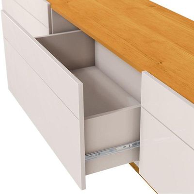 Rack Bancada Classic 3 Gavetas 2.2 Off White Nature - Imcal