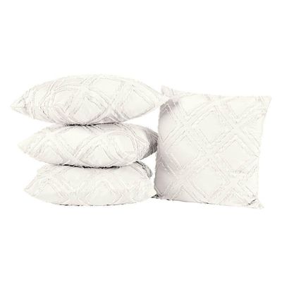 Capas De Almofadas Aveline 45cm X 45cm 04 Peças - Off White