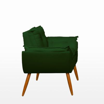 Kit Namoradeira Opala + 2 Poltronas Para Sala Balaqui Decor Verde